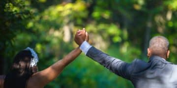 couple holding each other's hands